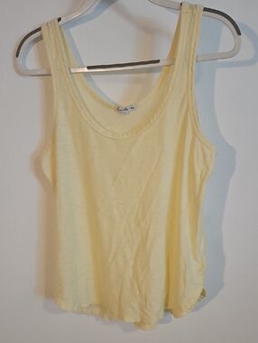 James Perse Pale Yellow Tank Top Sz 3